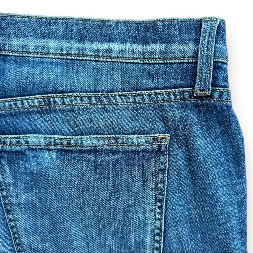 Current Elliot Cropped Straight Jeans With Released Hem in Jodie Destroy | 31